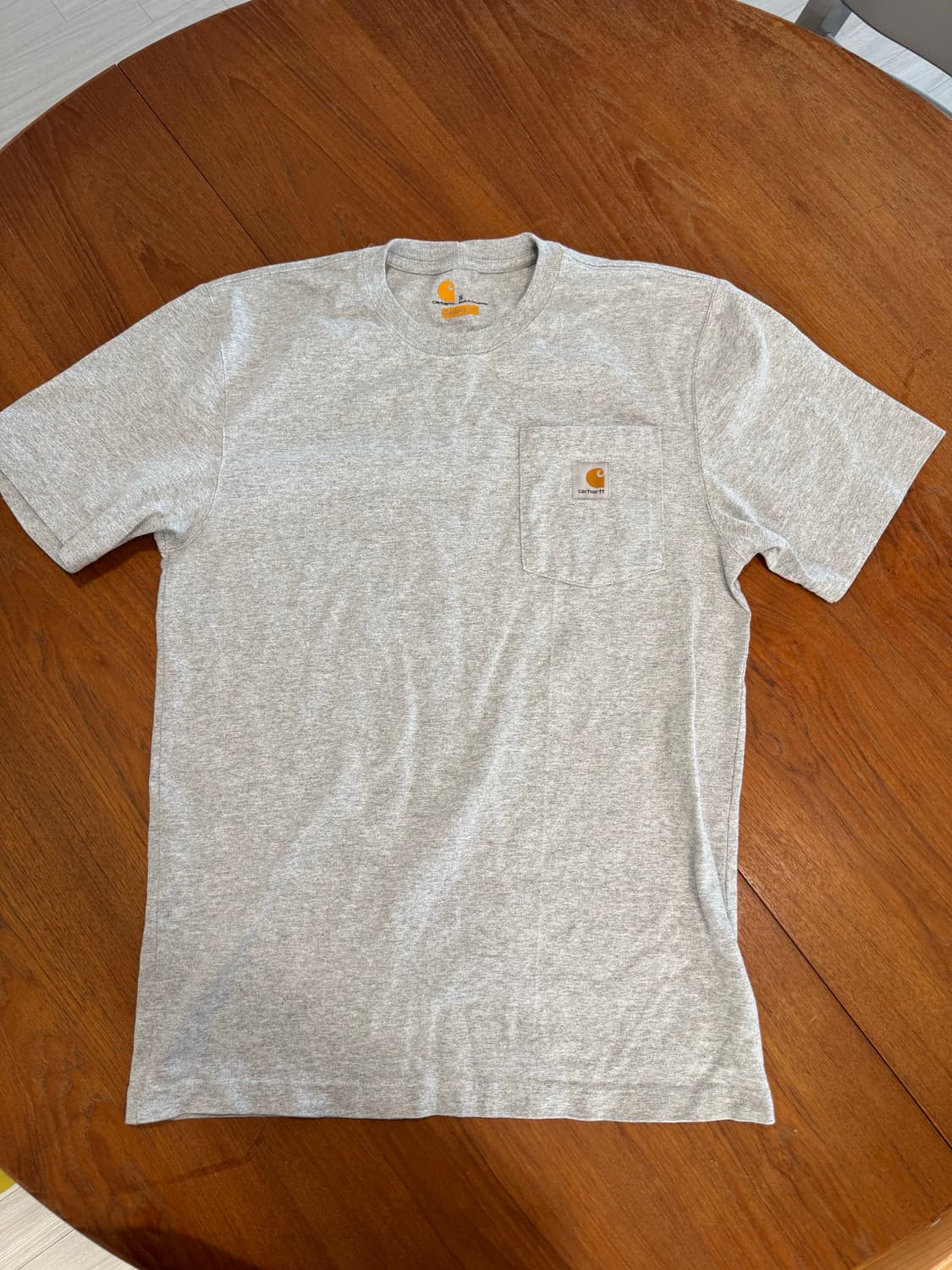 칼하트 그레이 포켓 티셔츠 S 사이즈 상품이미지1