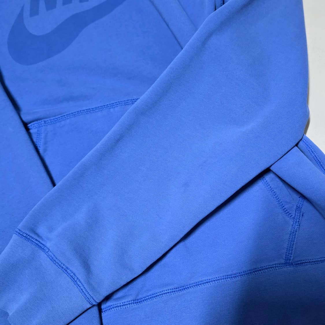 [XL] 나이키 빅로고 래글런 스웨트 후드티 블루 상품이미지4