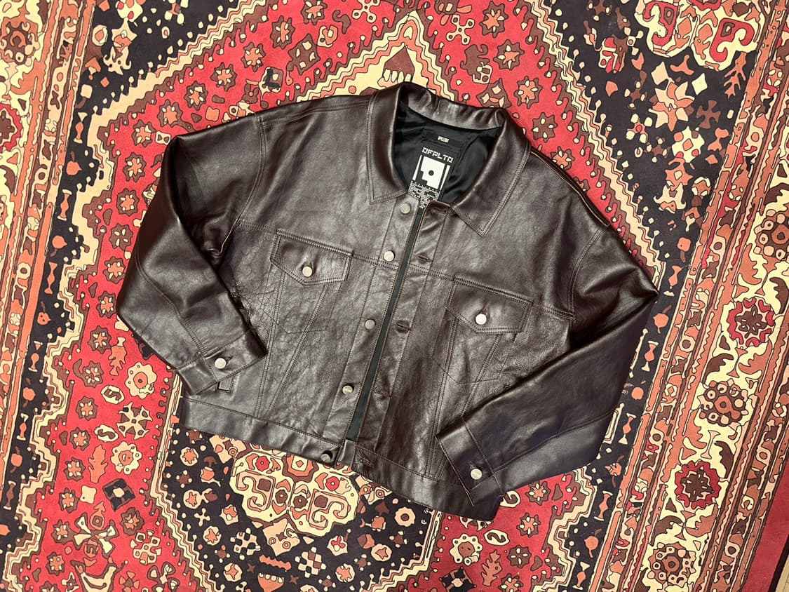 ( XL-2XL ) 가죽자켓 가죽셔츠 가죽자켓 워크웨어 아메카지  상품이미지7