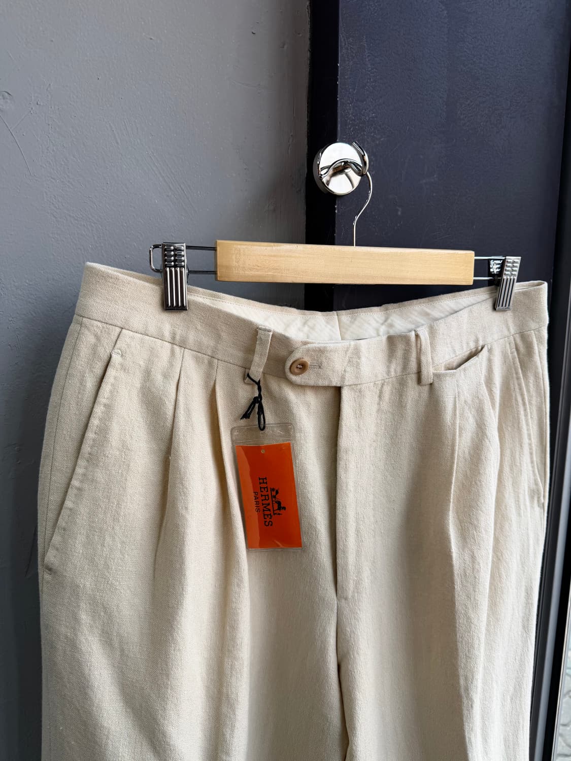 32/ 에르메스 린넨 마 투턱 베이직 팬츠 (새상품) 상품이미지4