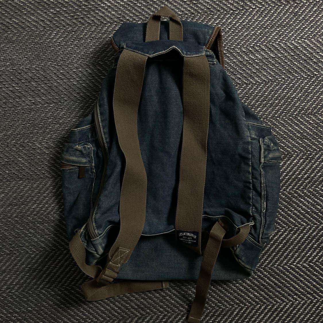 00s UCLABRUINS y2k 올드스쿨 빈티지 데님 백팩 y 4415 상품이미지4
