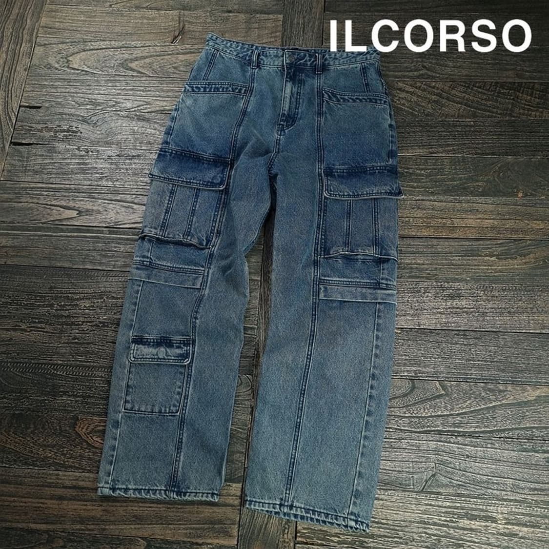 [일꼬르소] 23 F/W 멀티 포켓 유틸리티 카고 데님 팬츠 M20040 상품이미지1