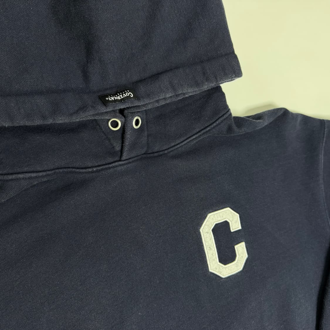 커버낫 C 로고 후드티 네이비 XL 상품이미지2
