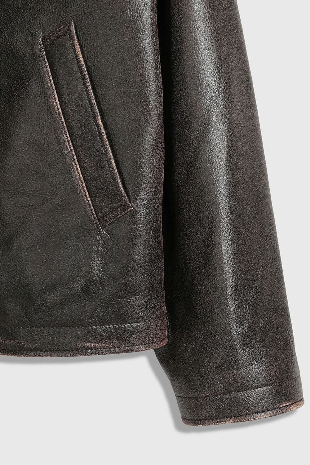 팔육디 빈티지 가죽자켓 브라운 86d 상품이미지5