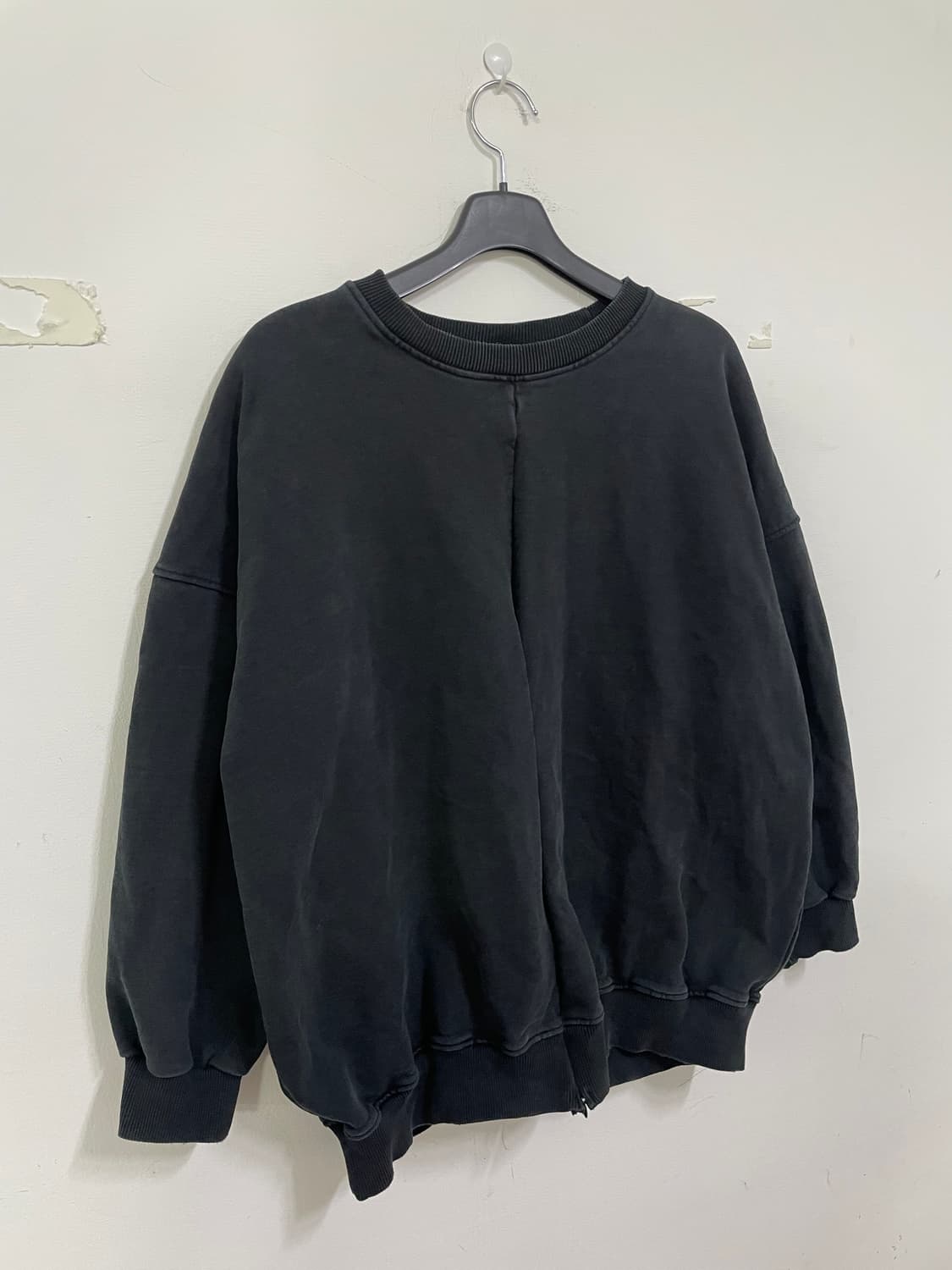 빈티지 블랙 집업 맨투맨  상품이미지1