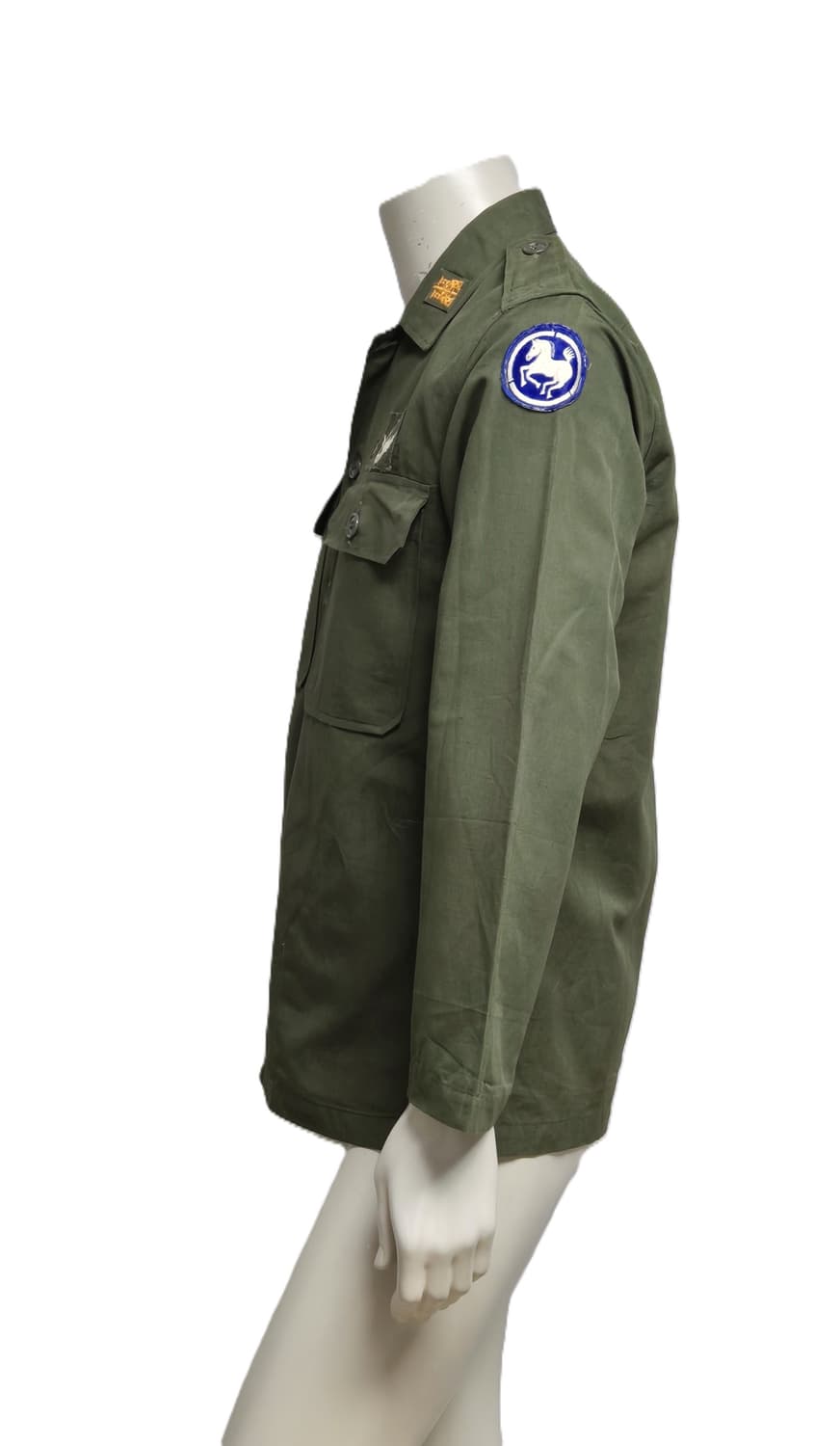 육군 구형 월남전 9사단 공병 소령 민무늬 정글복 전투복 상의 (M) 상품이미지2