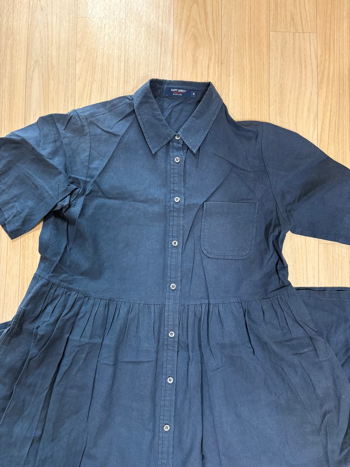 세인트제임스 린넨 반팔 셔츠원피스 상품이미지1