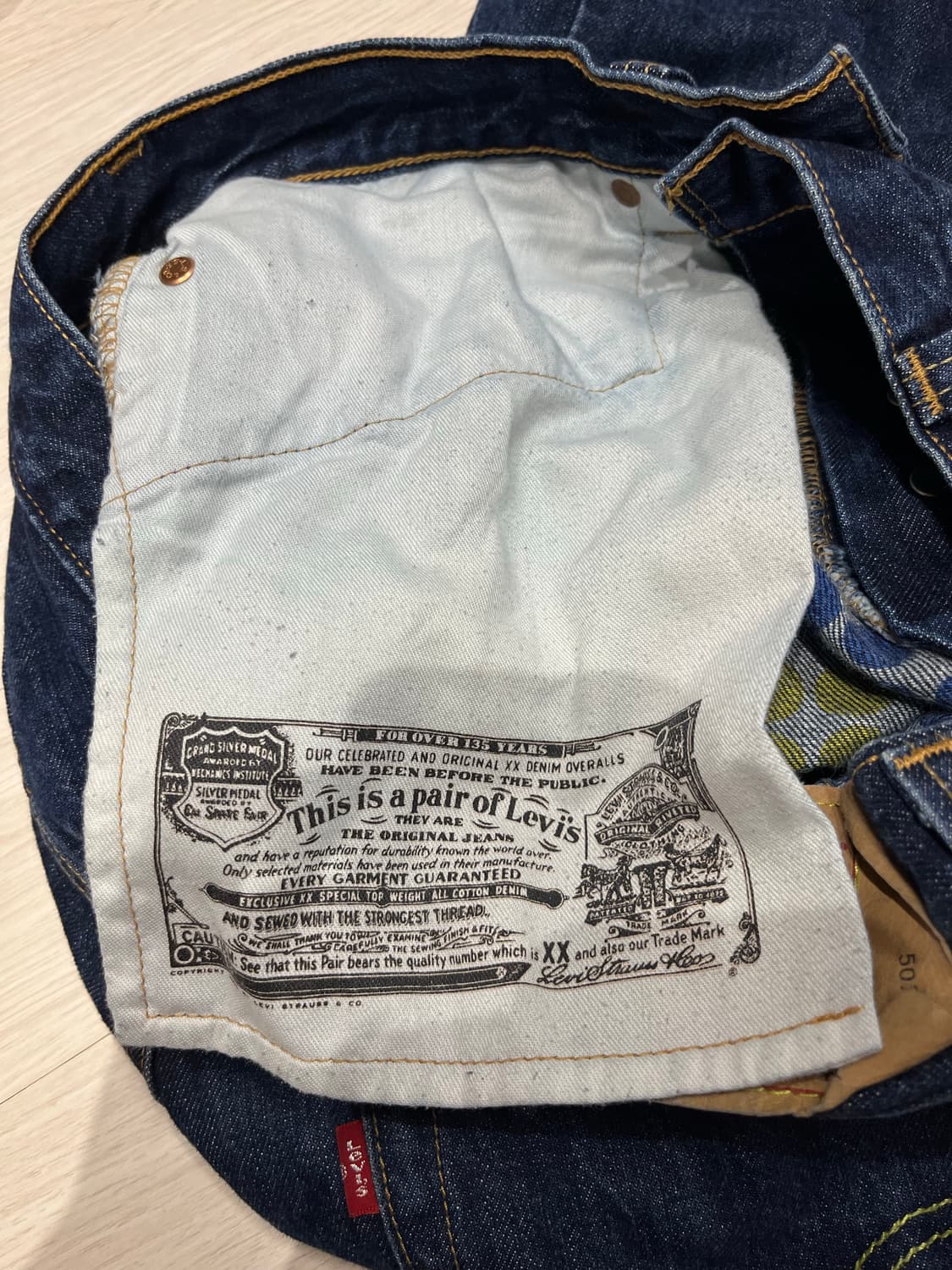32 리바이스 501 청바지 데님  LEVIS 중청 진청 상품이미지5