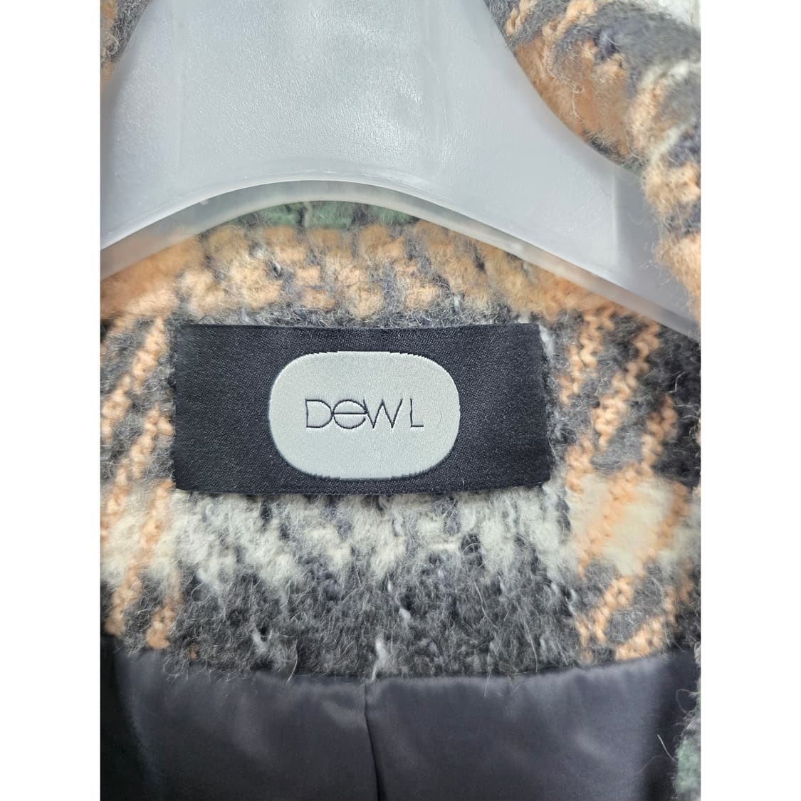 택포) 듀엘 DEWL 체크 코트 Free 상품이미지2