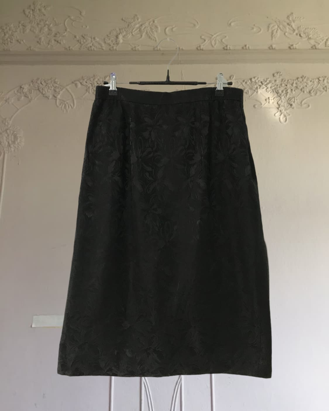 vintage pattern black skirt (29inch) 상품이미지7