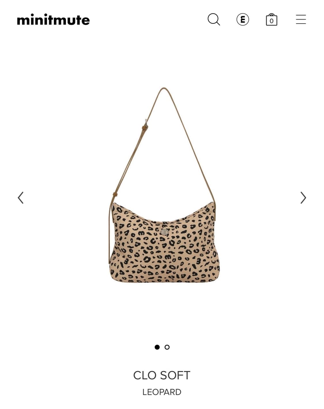 미닛뮤트 레오파드 클로 스프트 백 상품이미지1