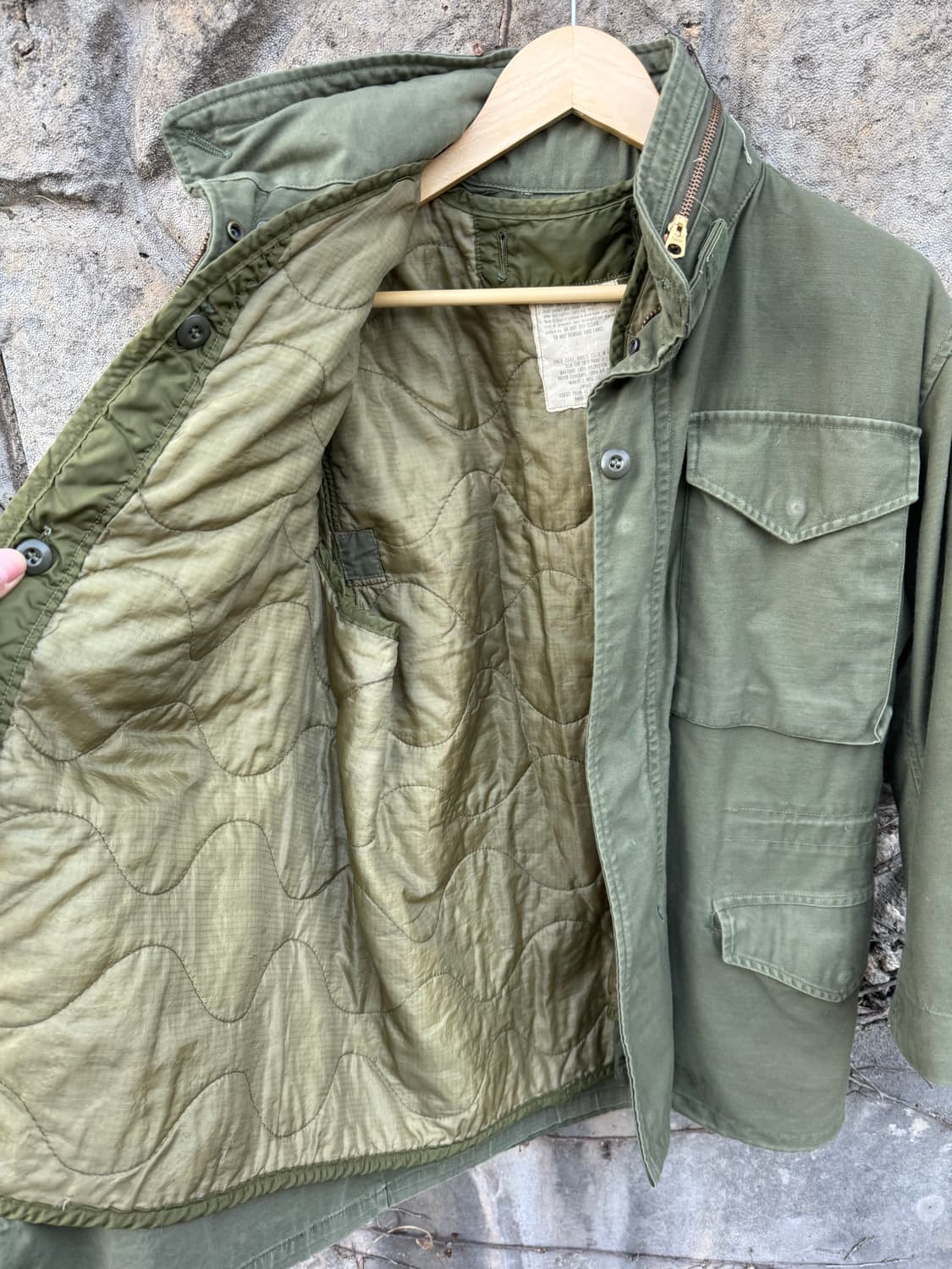 60~70s 미군 u.s.army 오리지널 m-65 필드 자켓 3세대 상품이미지8