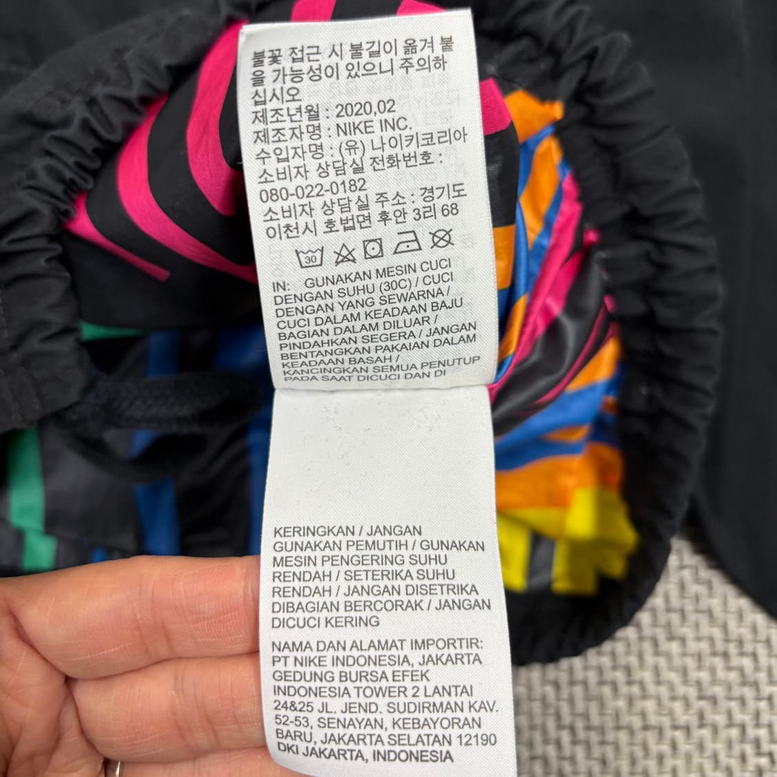 나이키 블랙 크롭 바람막이 자켓 S 상품이미지6