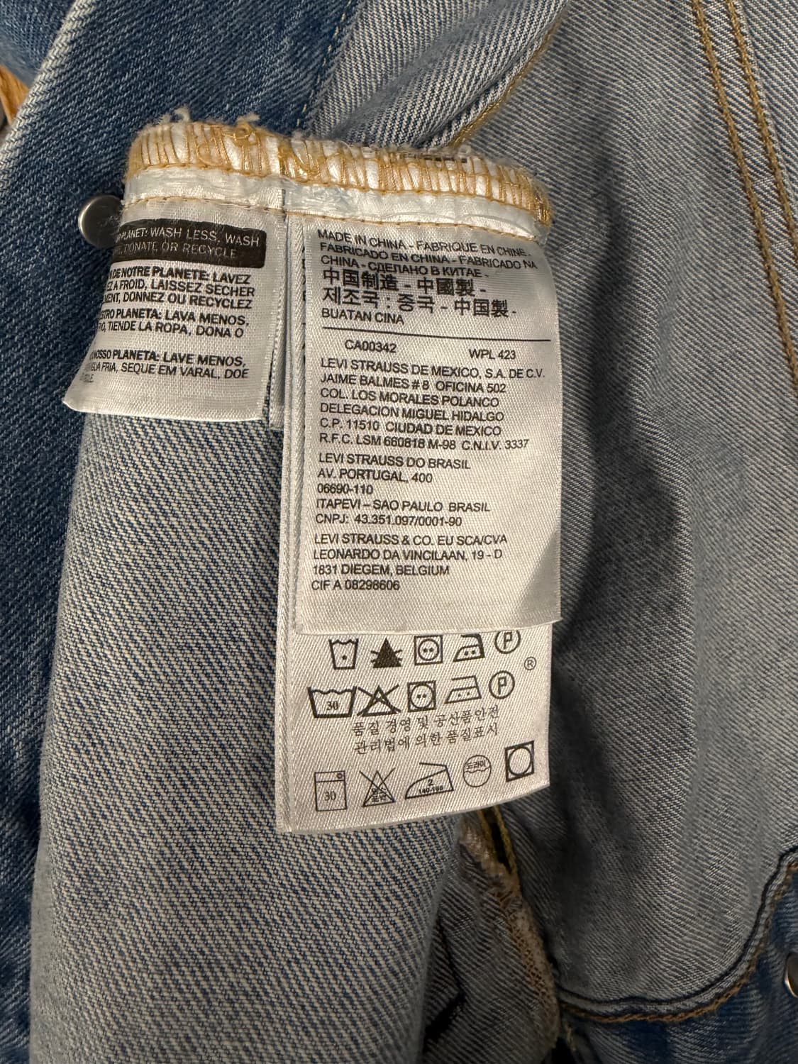 [L]리바이스 데님 트러커 청자켓 로고 테이프 상품이미지7