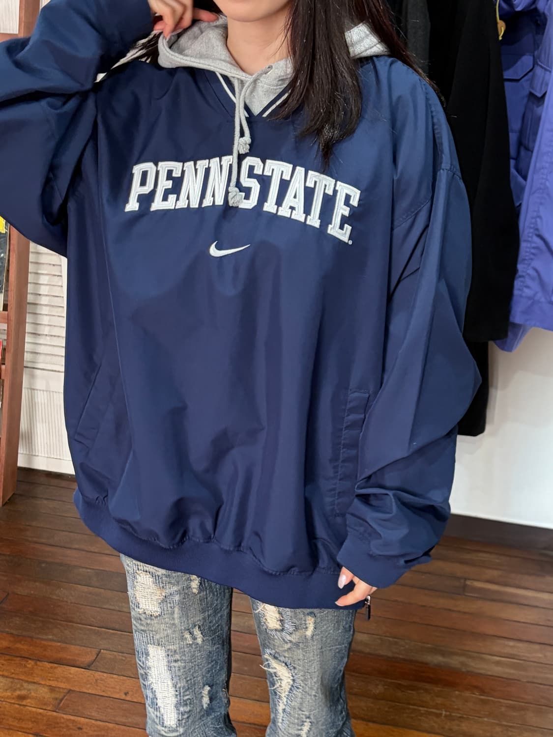 J43 나이키 팀 펜실베니아 웜업 XL 상품이미지1