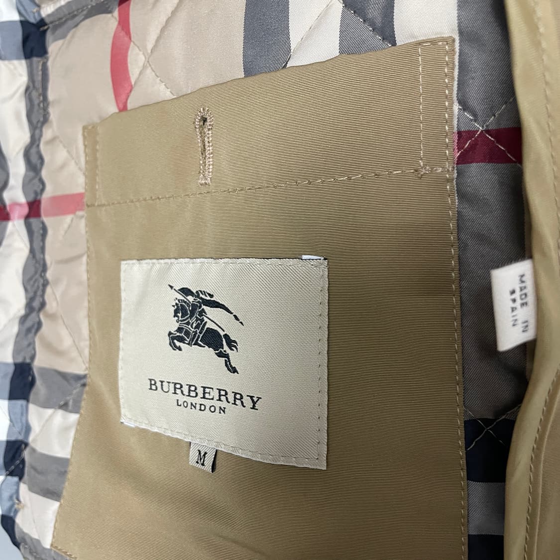 버버리 헌팅 자켓 베이지 M 상품이미지8