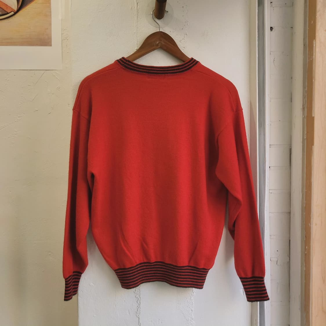 Marphy Brothers 딥레드 울100 여성 니트 상품이미지7