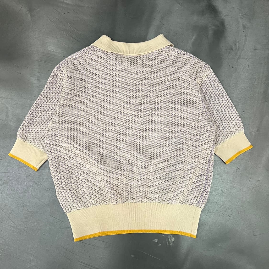  빔즈 패턴 하프 카라니트 y16009 상품이미지2