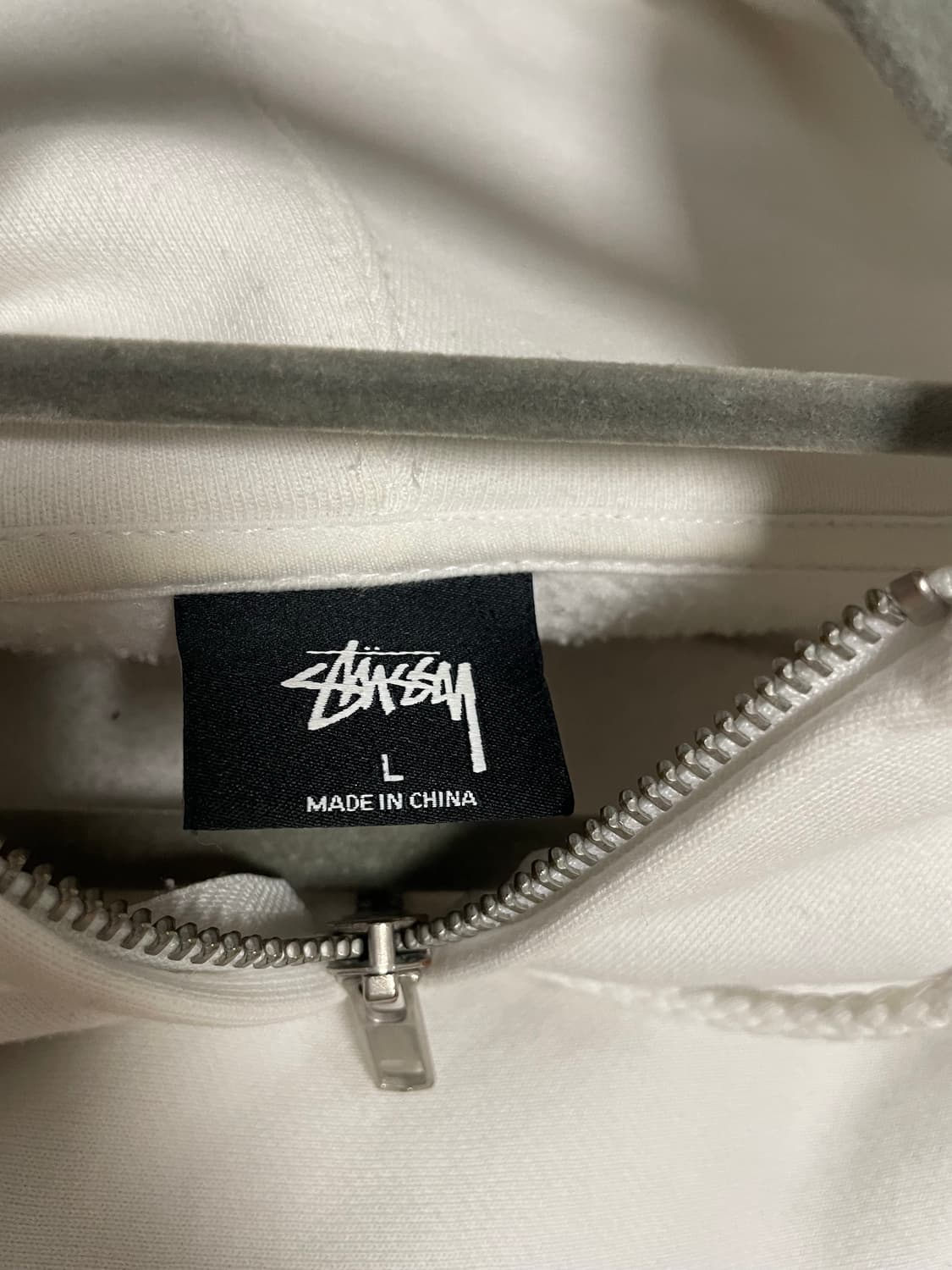 스투시 stussy 후드집업 화이트 L 상품이미지8