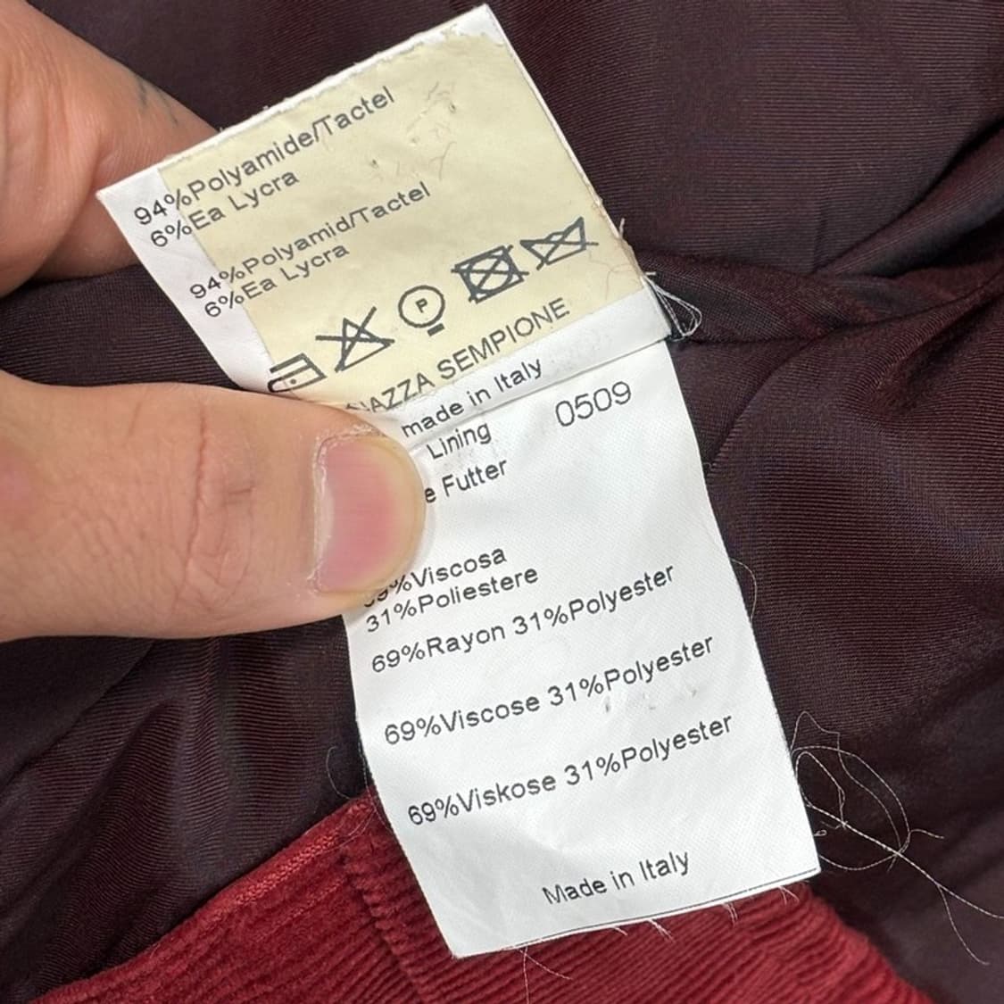 피아자셈피오네 코듀로이 패딩 점퍼 v0392 상품이미지7