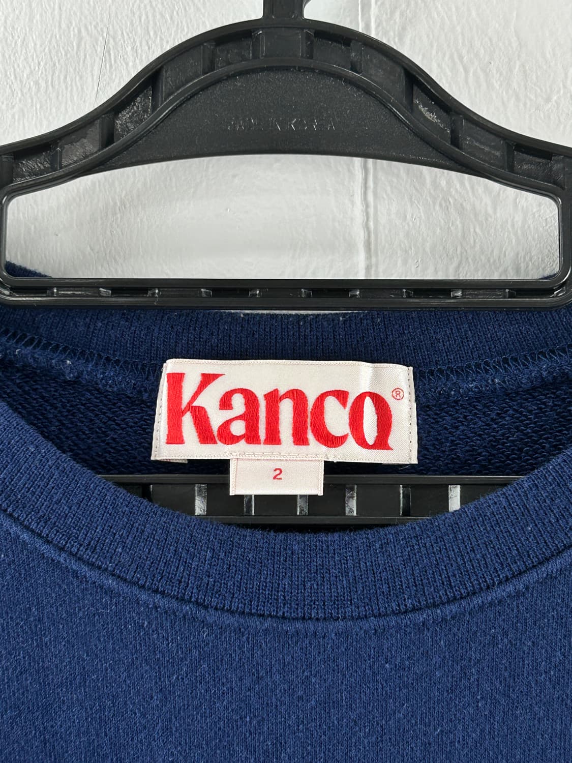 칸코 Kanco 네이비 스웻셔츠 맨투맨 2사이즈 상품이미지3
