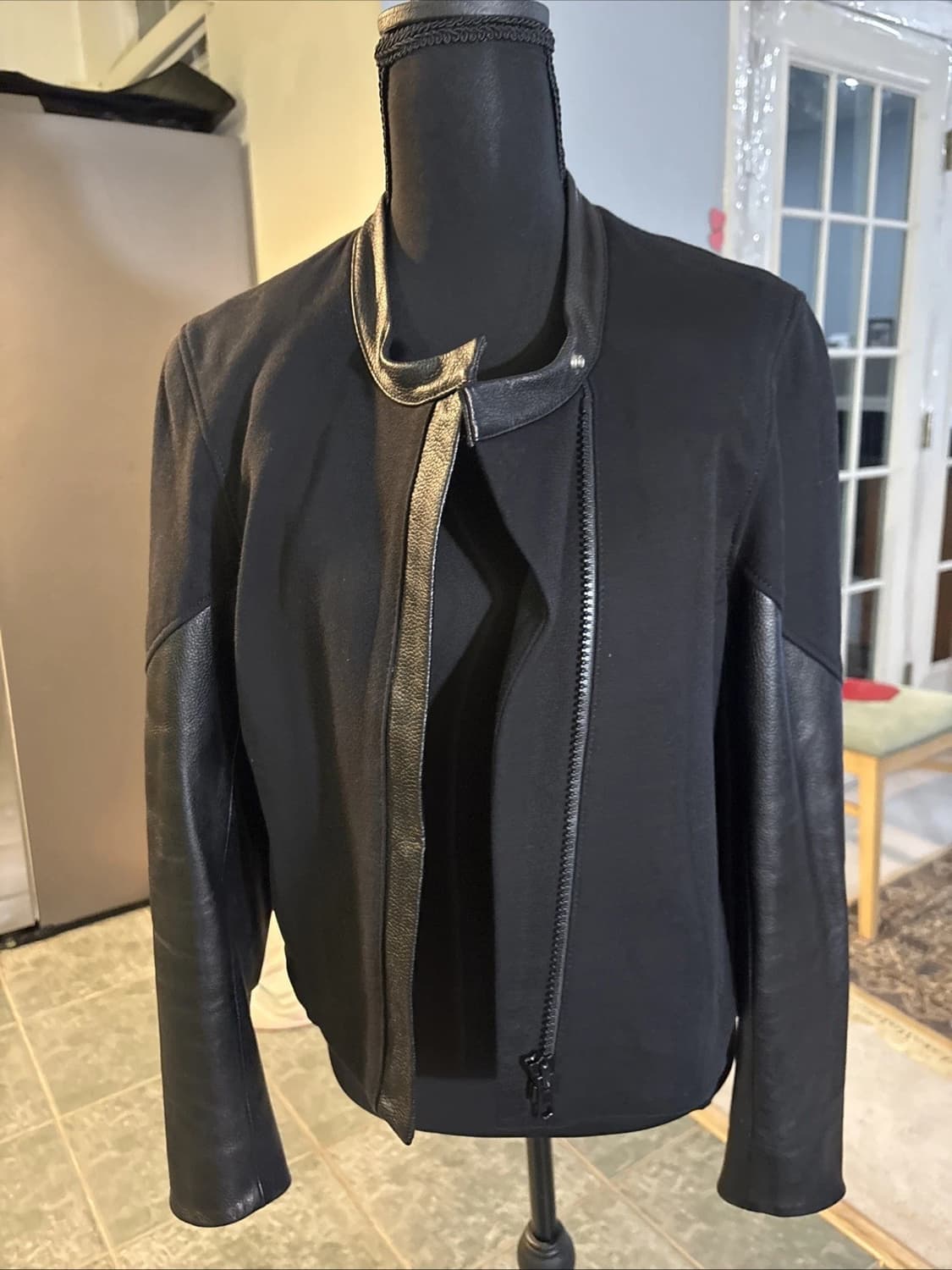 헬무트 랭 레더 패널 믹스 자켓 상품이미지2