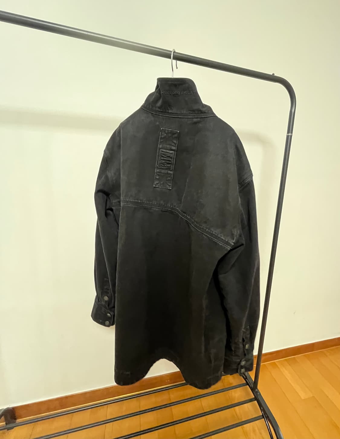 PLASTICPRODUCT) TRAPEZOID JACKET 블랙 상품이미지4