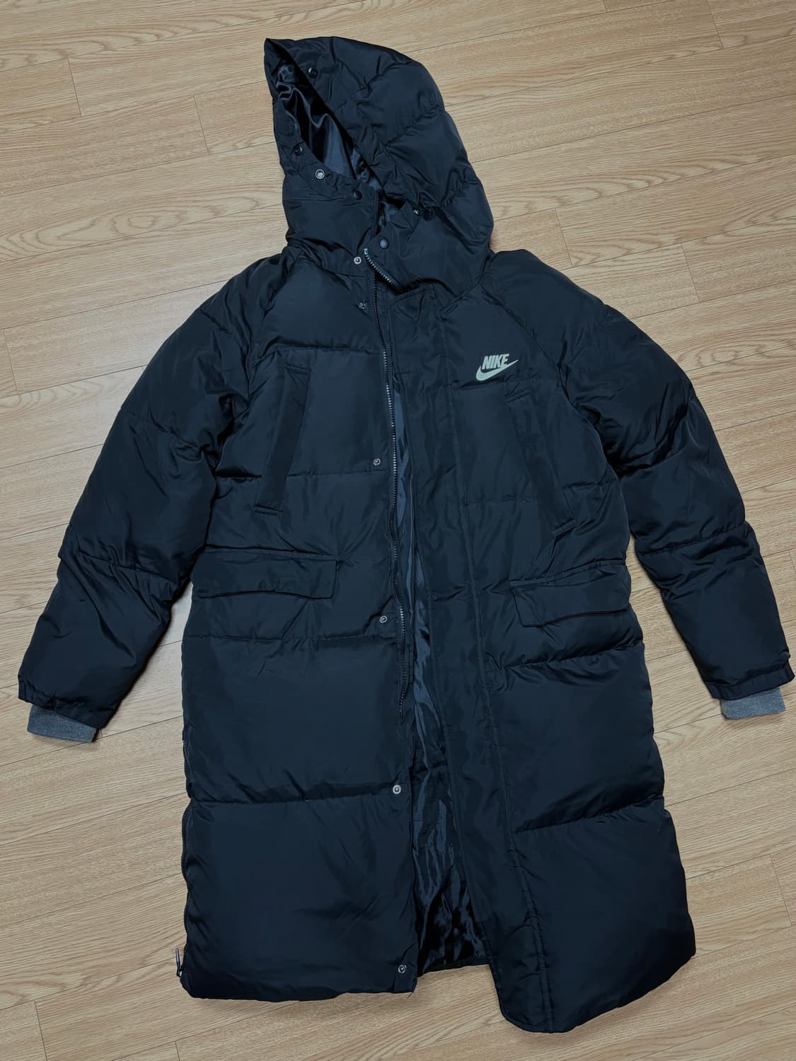 나이키 검정 롱패딩 상품이미지1