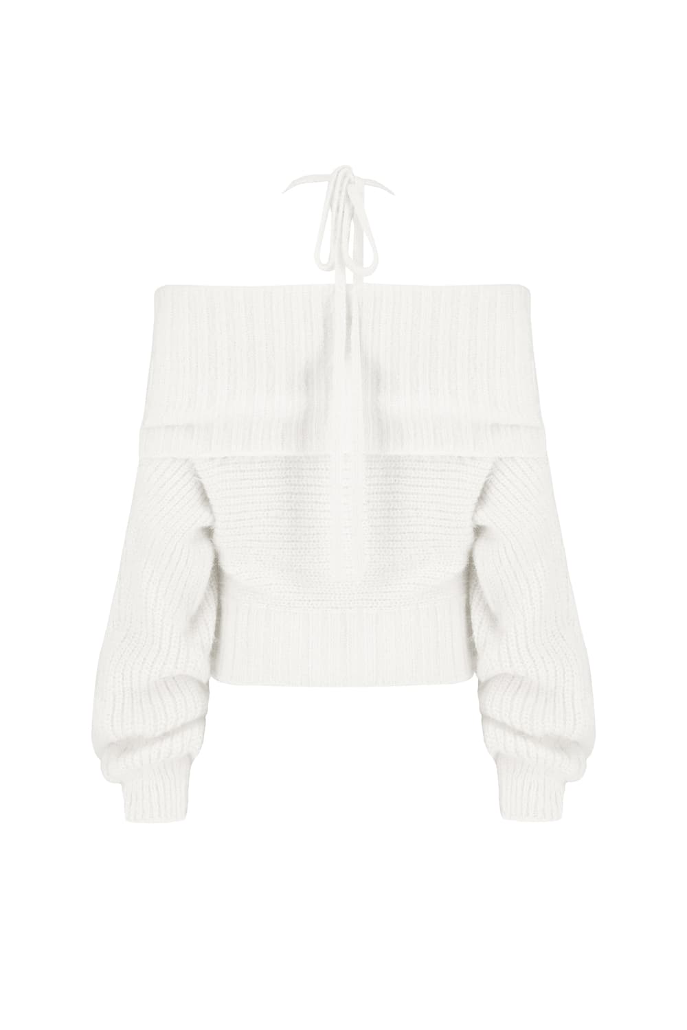 클리시어 팔레트 니트 화이트 오프숄더 상품이미지2