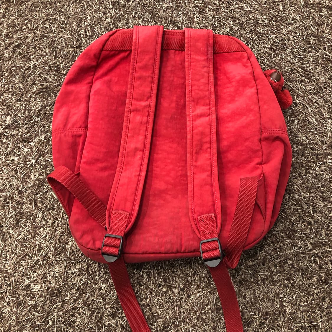 키플링 레드 나일론 백팩 상품이미지3