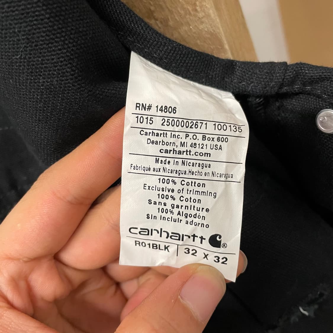 10s 칼하트 오리지널 워크 웨어 더블니 오버롤 데님 멜빵 상품이미지10