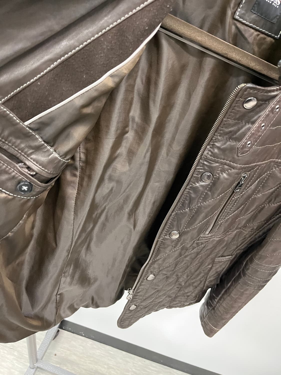 105) 보스 레더 퀼팅자켓  상품이미지9