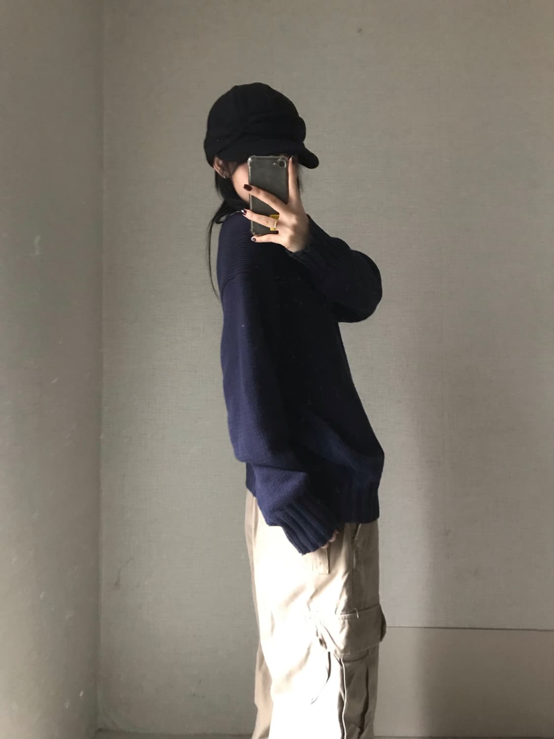 폴로 네이비 니트 상품이미지3