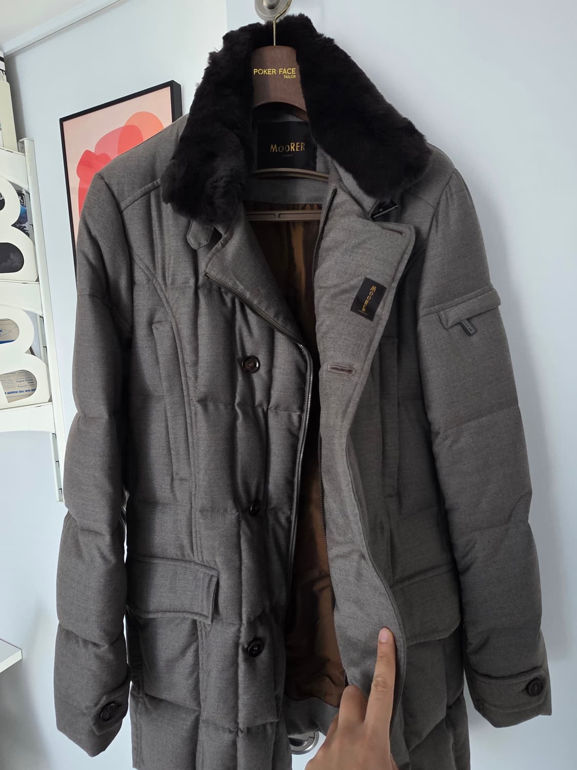 무레르 모리스 (울캐시미어 패딩코트)/ 베이지 /48사이즈 
 상품이미지7