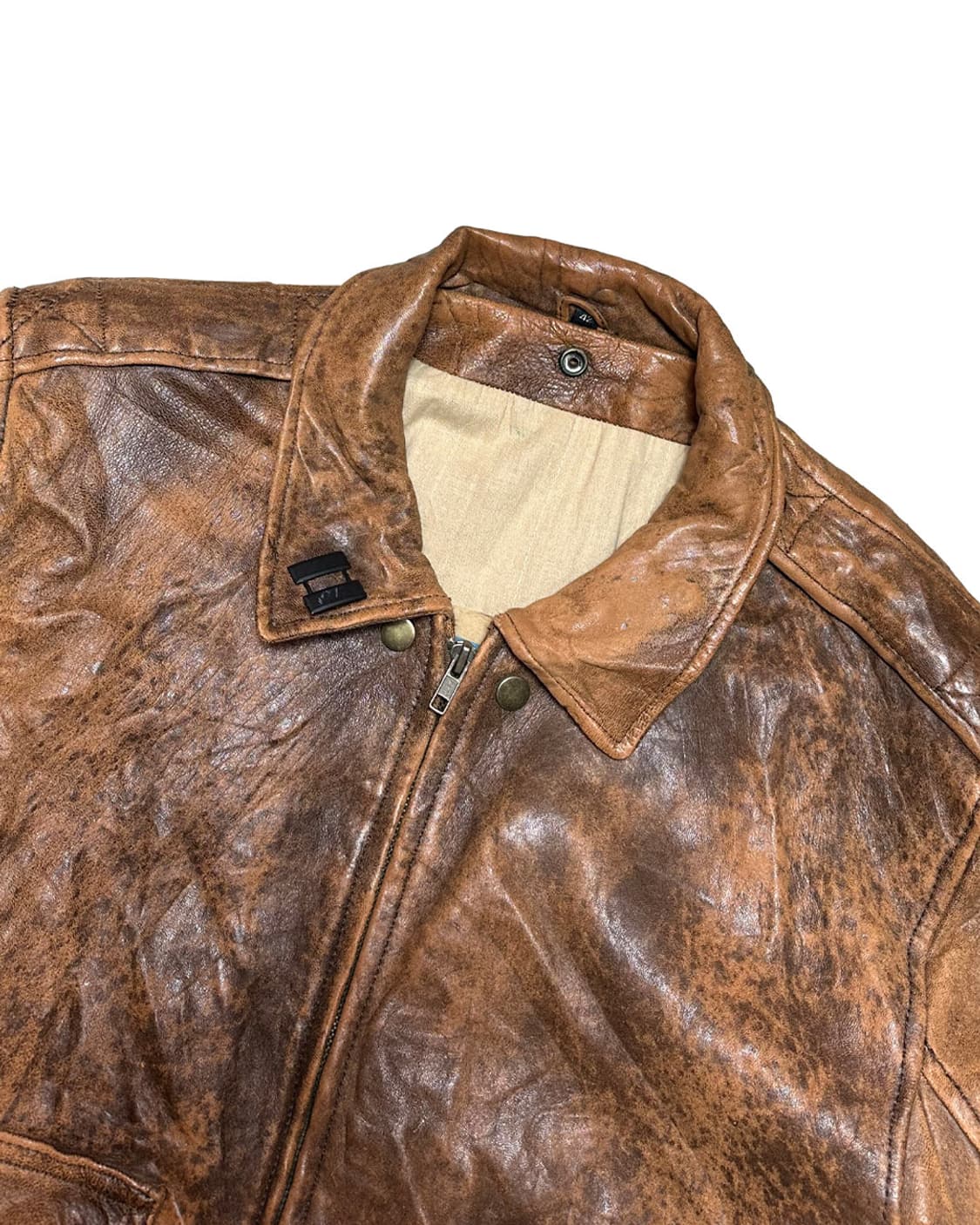 90s 헤비 리얼 레더 A2 플라이트 자켓 상품이미지3