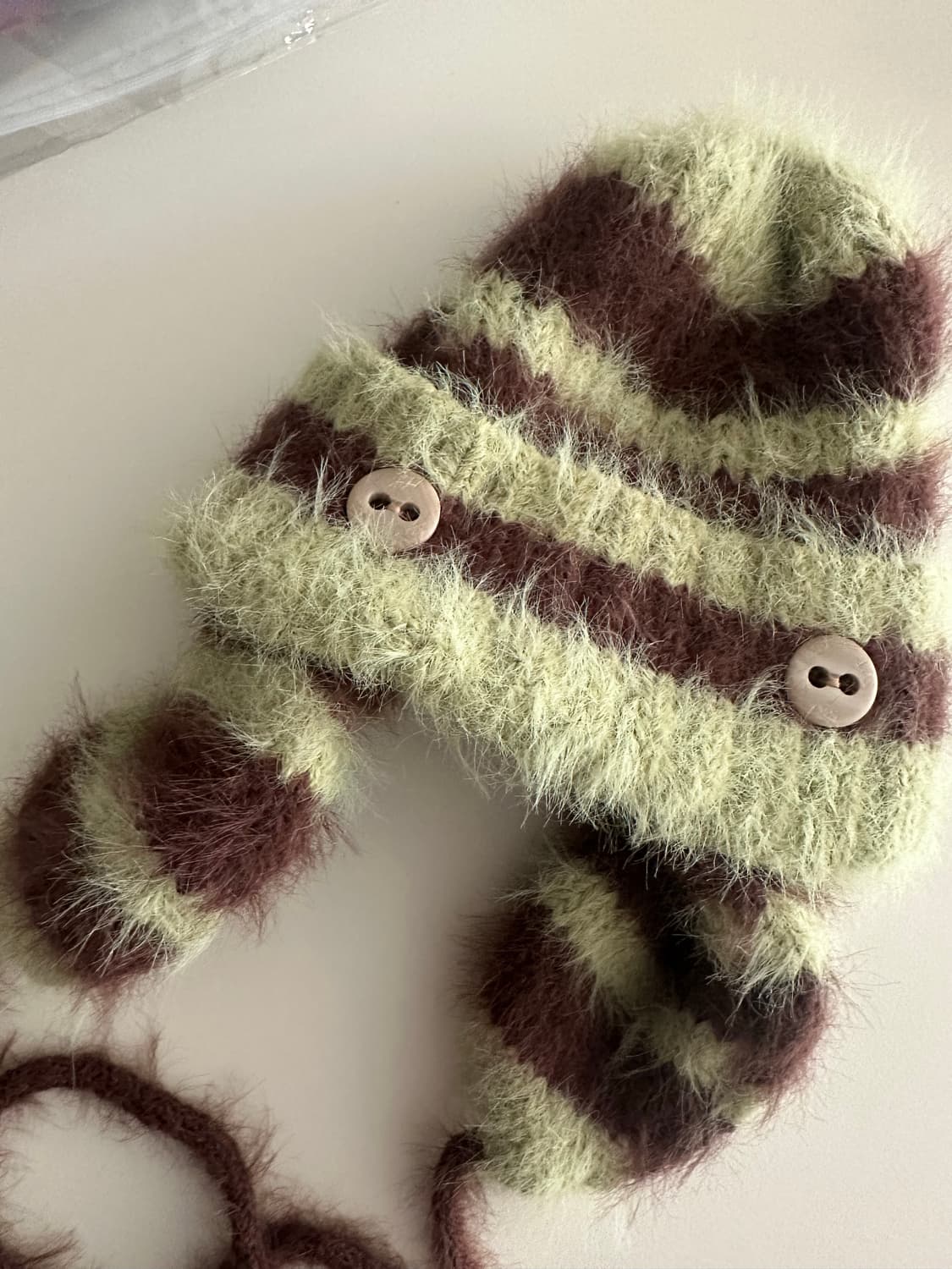 (한번착용)쎄쎄쎄 겨울니트모자 (무신사 59,000원 판매중) 상품이미지7