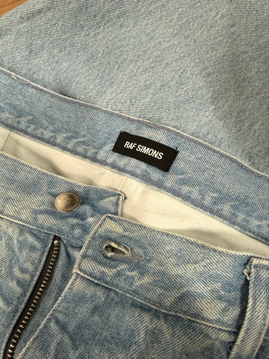 [35] 20ss 라프시몬스 디스트로이드 레이어드 진 연청 상품이미지9