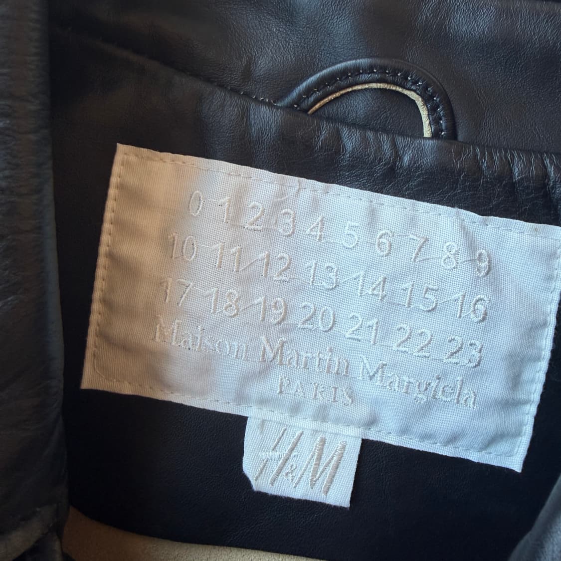 메종 마르지엘라 x H&M 바이커 레더 자켓 상품이미지6