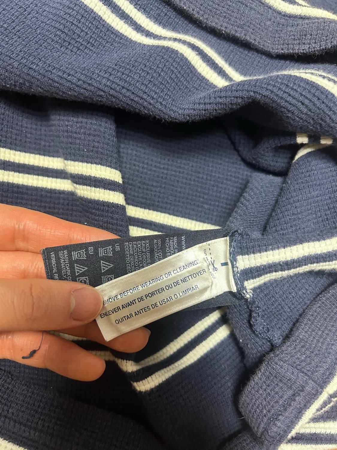 타미힐피거 니트 슬리브 와플티 상품이미지4