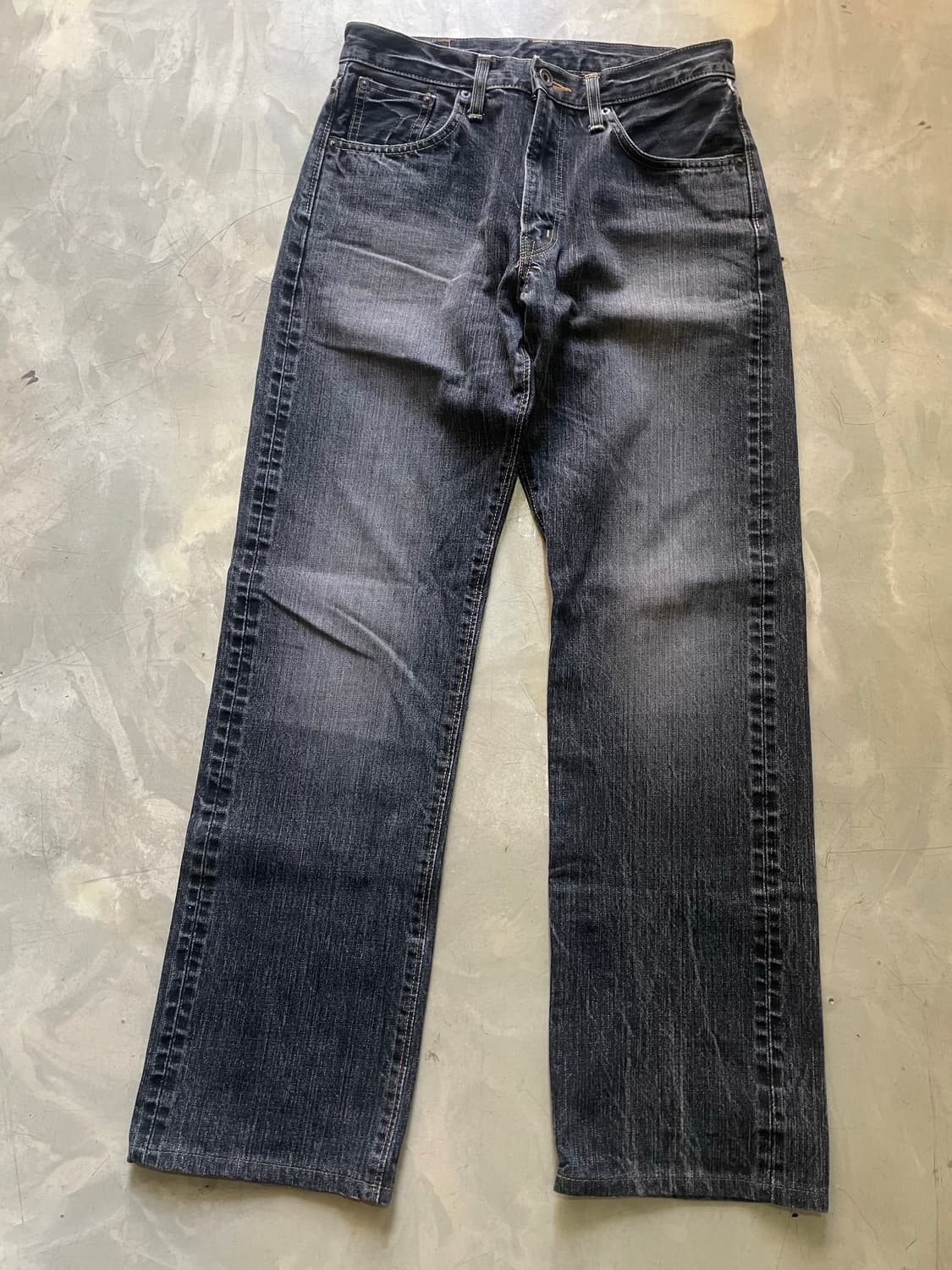 EDWIN 505ZX SELVAGE BLACK DENIM 29x33 상품이미지3