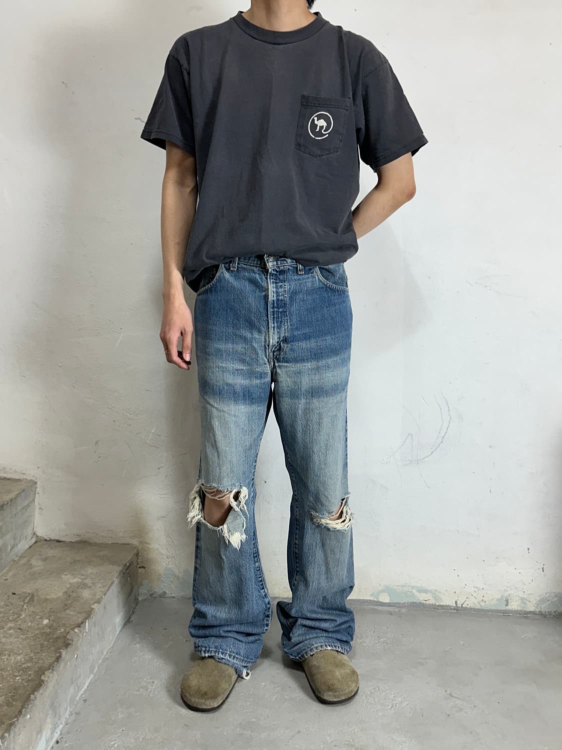 80's USA 빈티지 리바이스 517 오렌지탭 체인스티치 상품이미지2