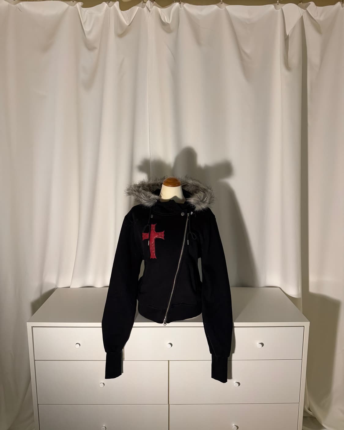 gt fur unbalance hood zip up 상품이미지1