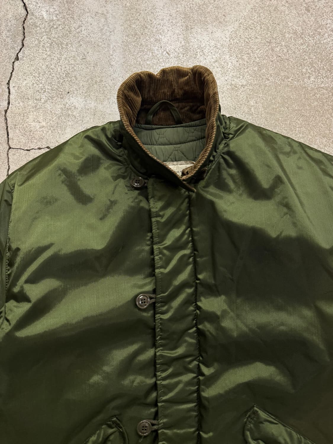 80s U.S NAVY 덱 자켓 오리지널 알파 인더스트리 상품이미지2