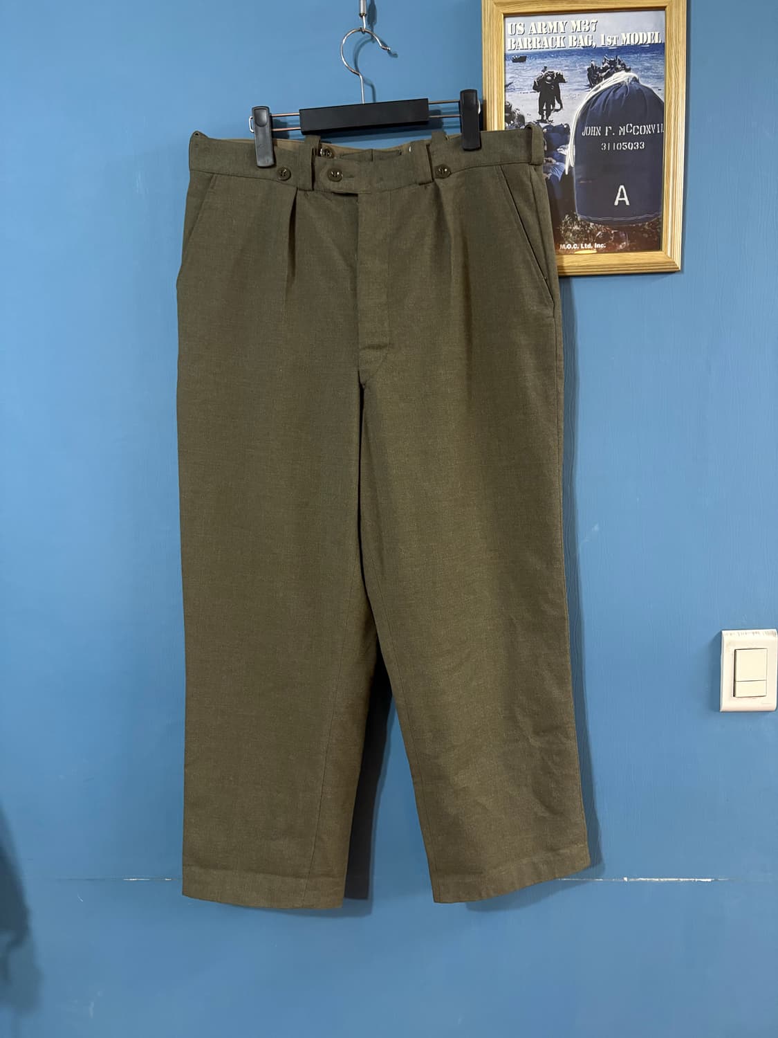 60‘s Belgian army Wool Trouser Pant. 상품이미지1