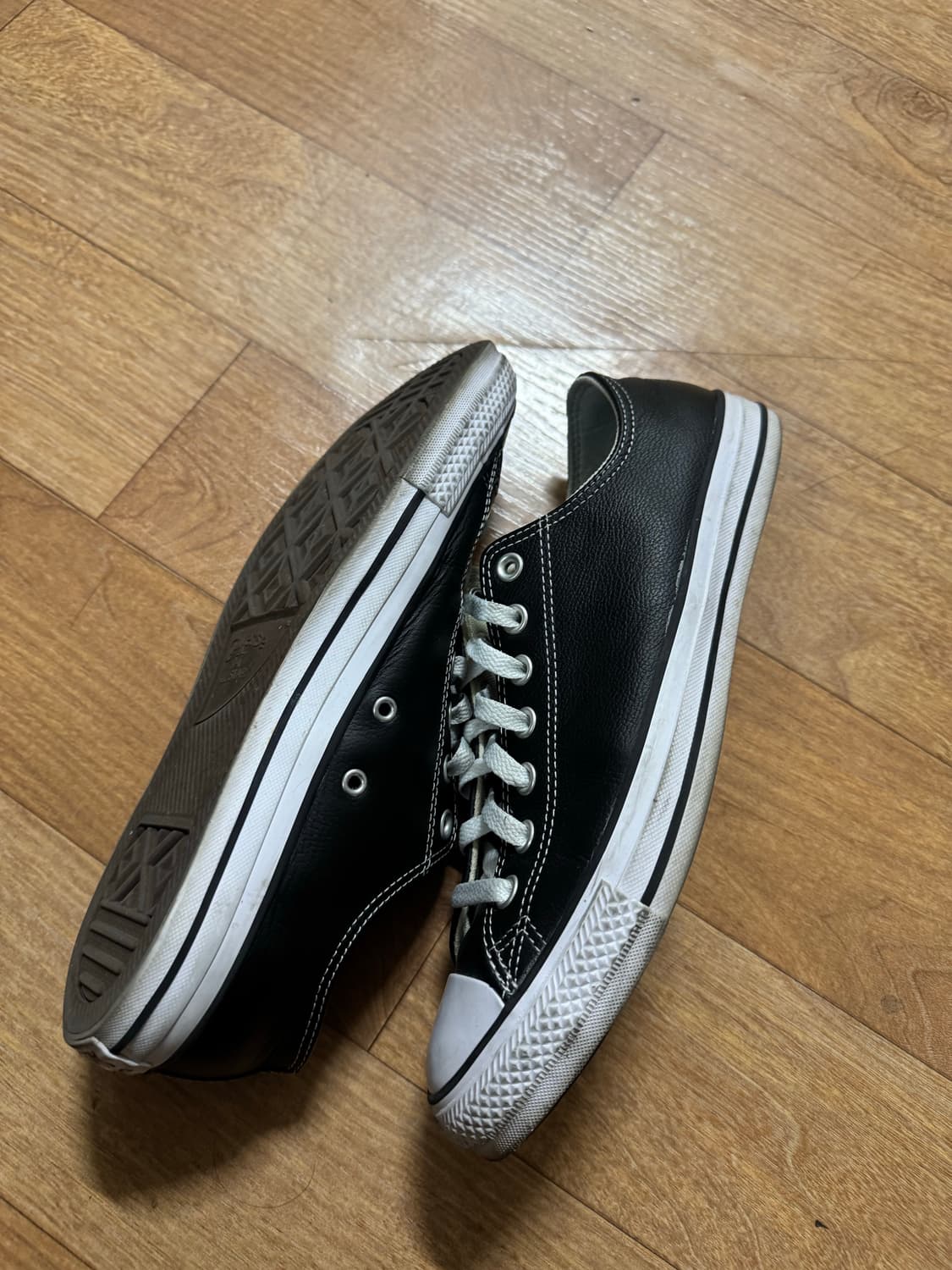 [280] 컨버스 척 테일러 올스타 클래식 레더 로우 블랙 상품이미지5