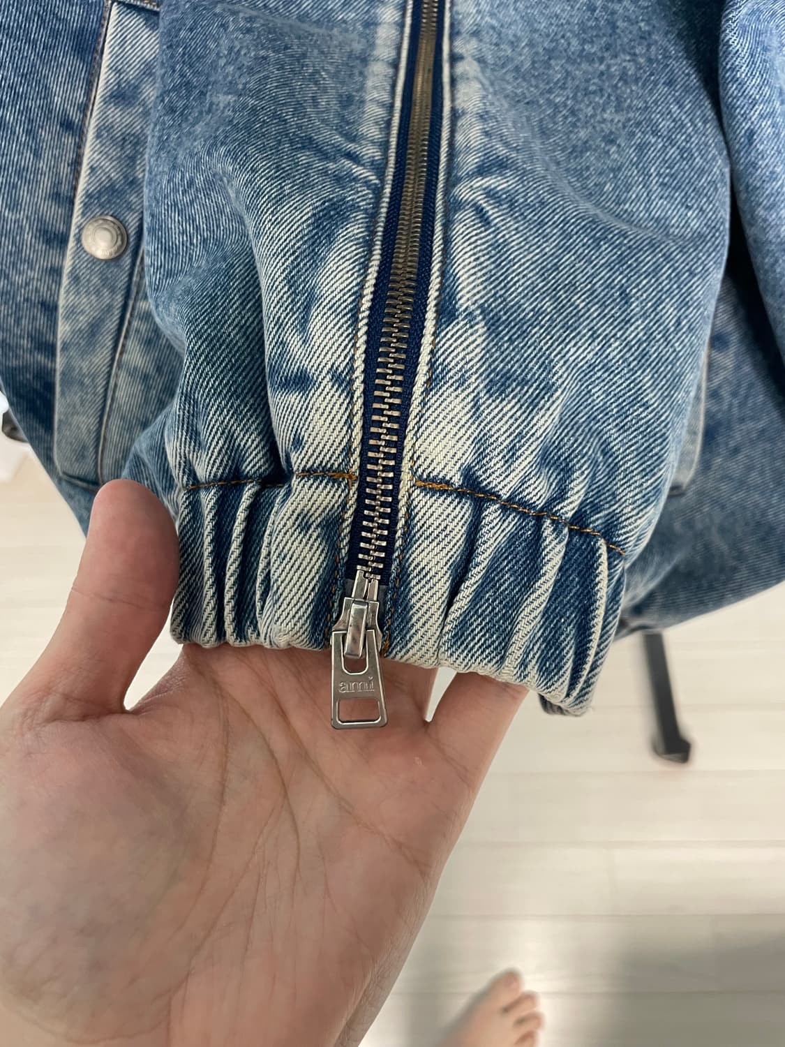 아미 워싱 청자켓 XL 상품이미지4