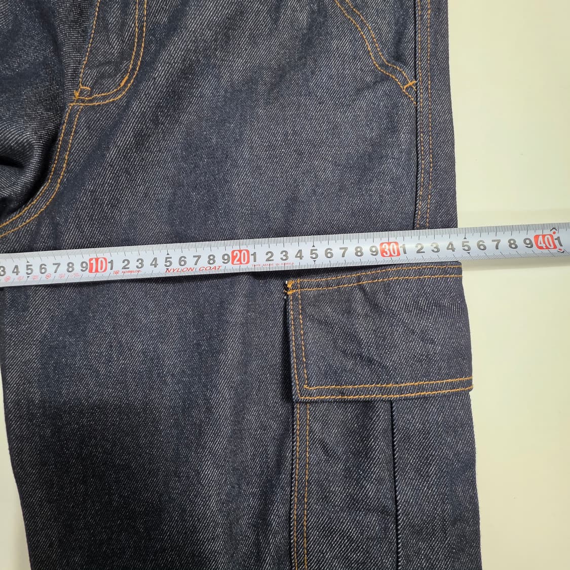 1133 [DECRT] 데님 카고 와이드 팬츠 32 상품이미지4