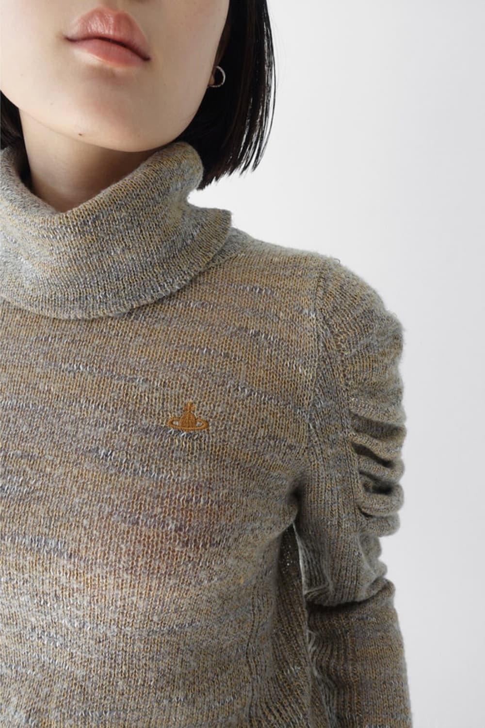 high necked shirring knit 상품이미지4