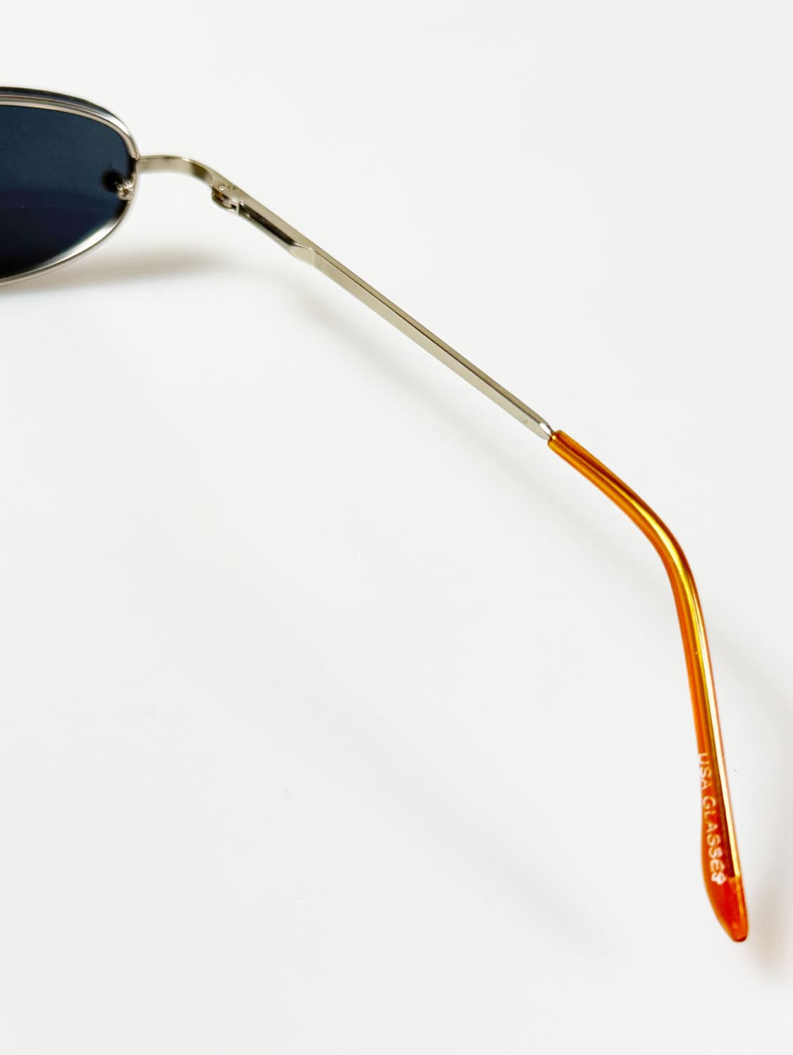 90s 실버 슬림 무테 스퀘어 메탈 빈티지 틴트 선글라스 상품이미지6