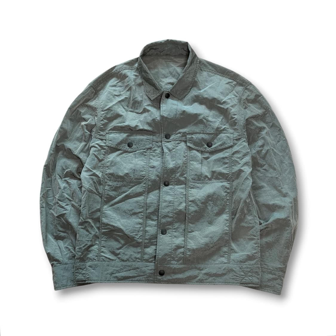 알레그리 나일론 글로시 트러커 셔츠 상품이미지1